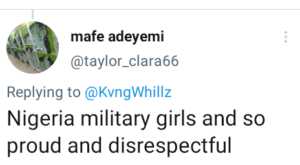 "I ‘m scared she might beat the hell out of me when I offend her – Nigerian men reveal why they can’t date Nigerian military women
