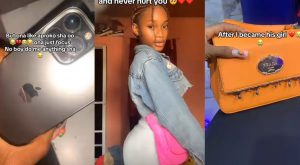 Nigerian lady receives iPhone, plane tickets, cash, bags, etc., after accepting manâs girlfriend proposal